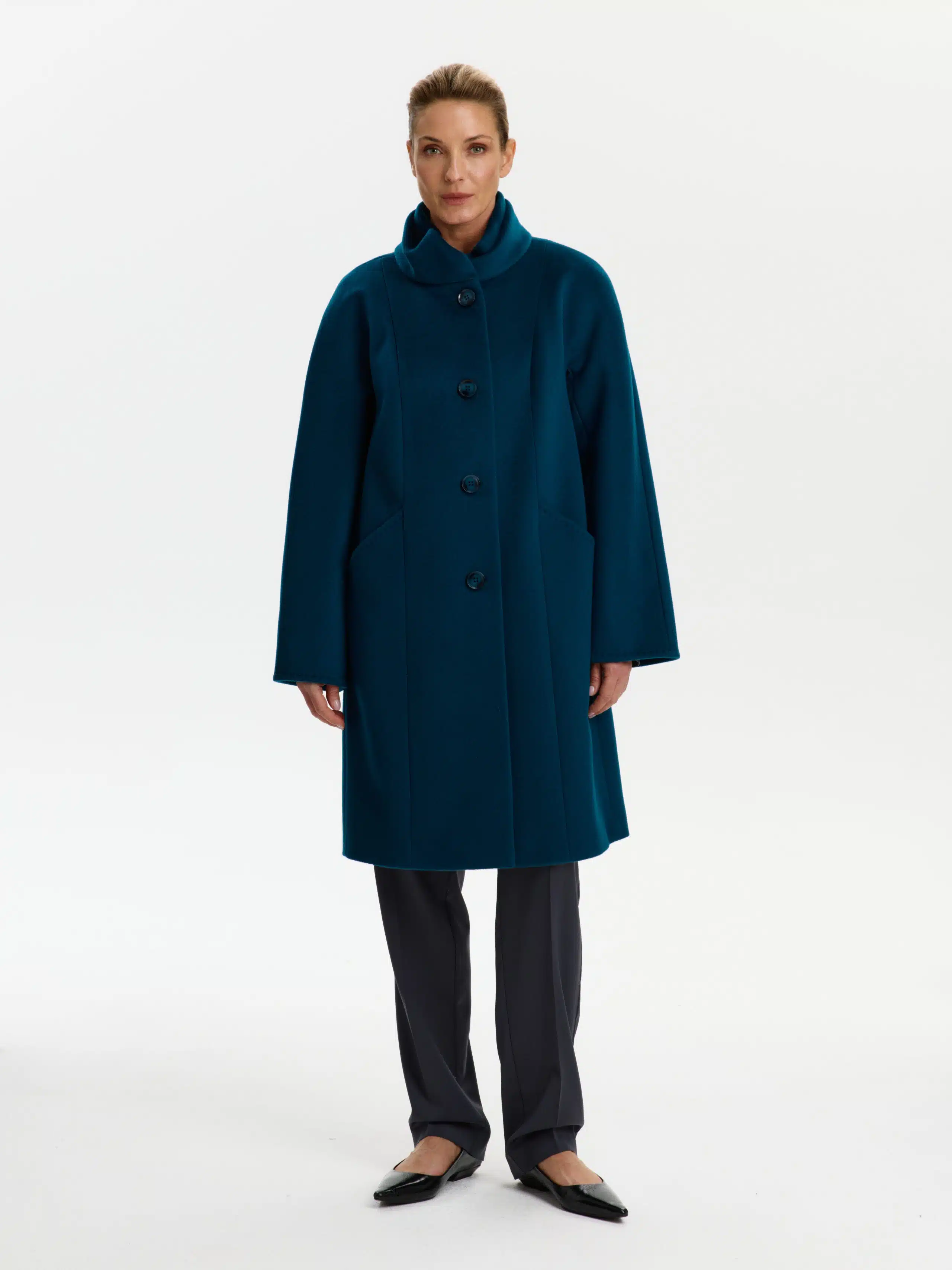 Пальто КМ418 PT морская волна