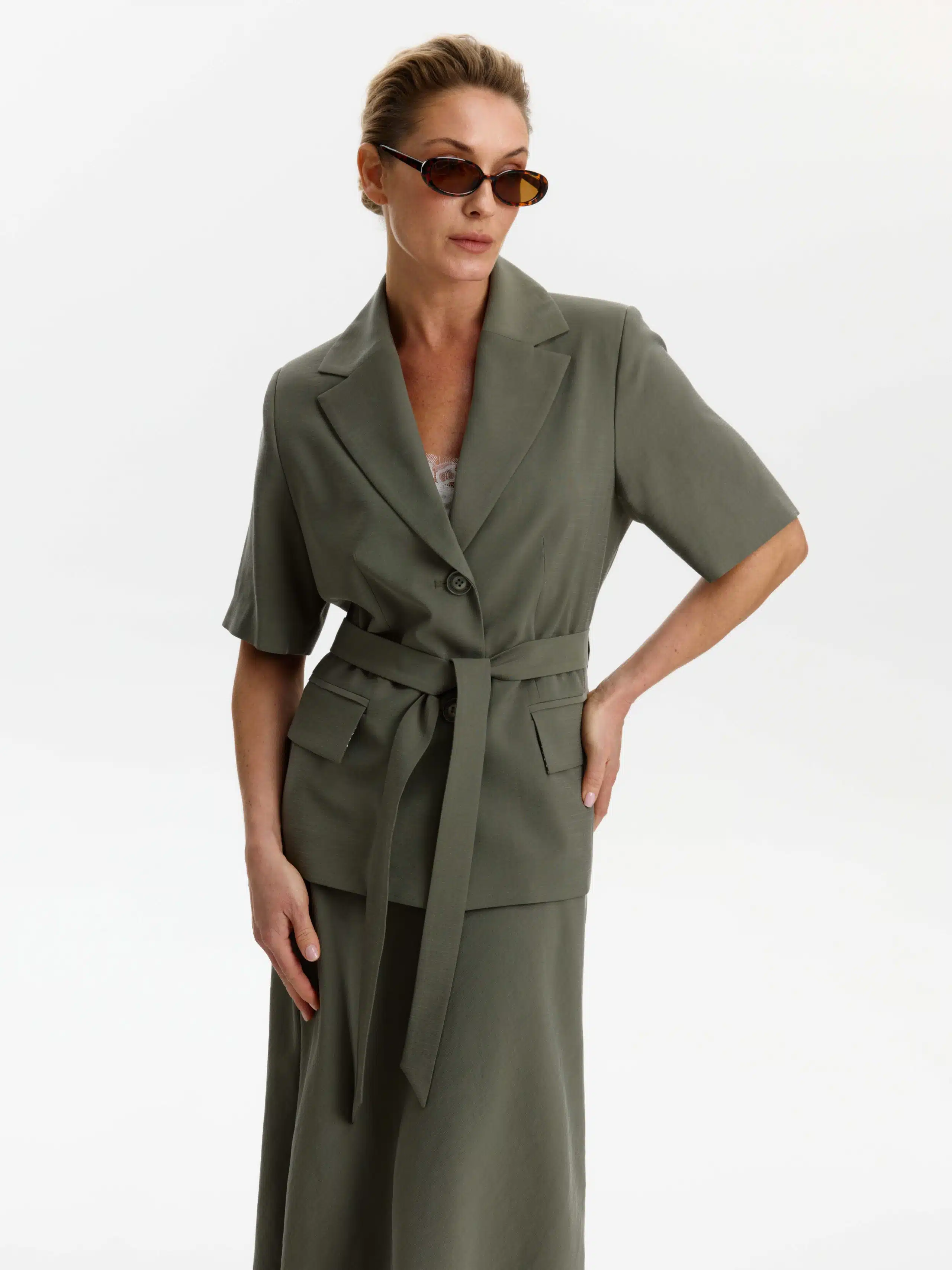 Жакет КМ 1-005 P шалфей