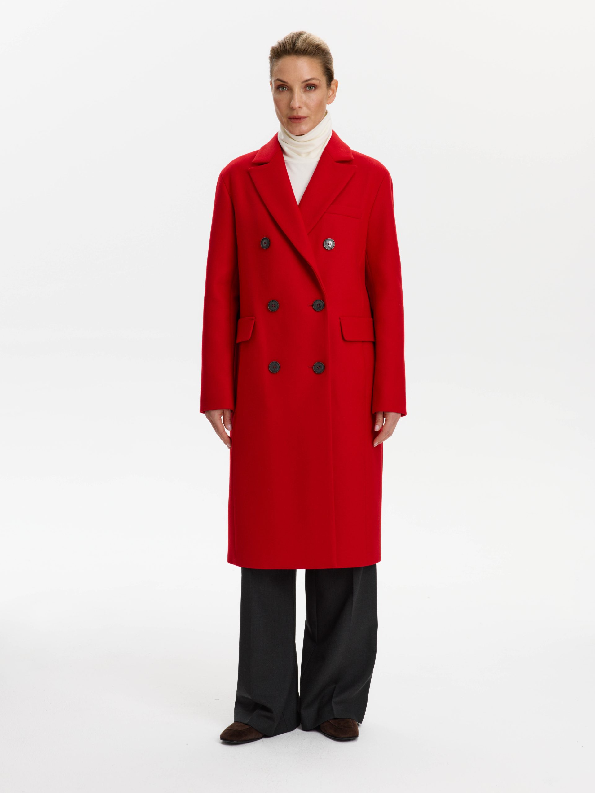 Пальто КМ1219 TH красный