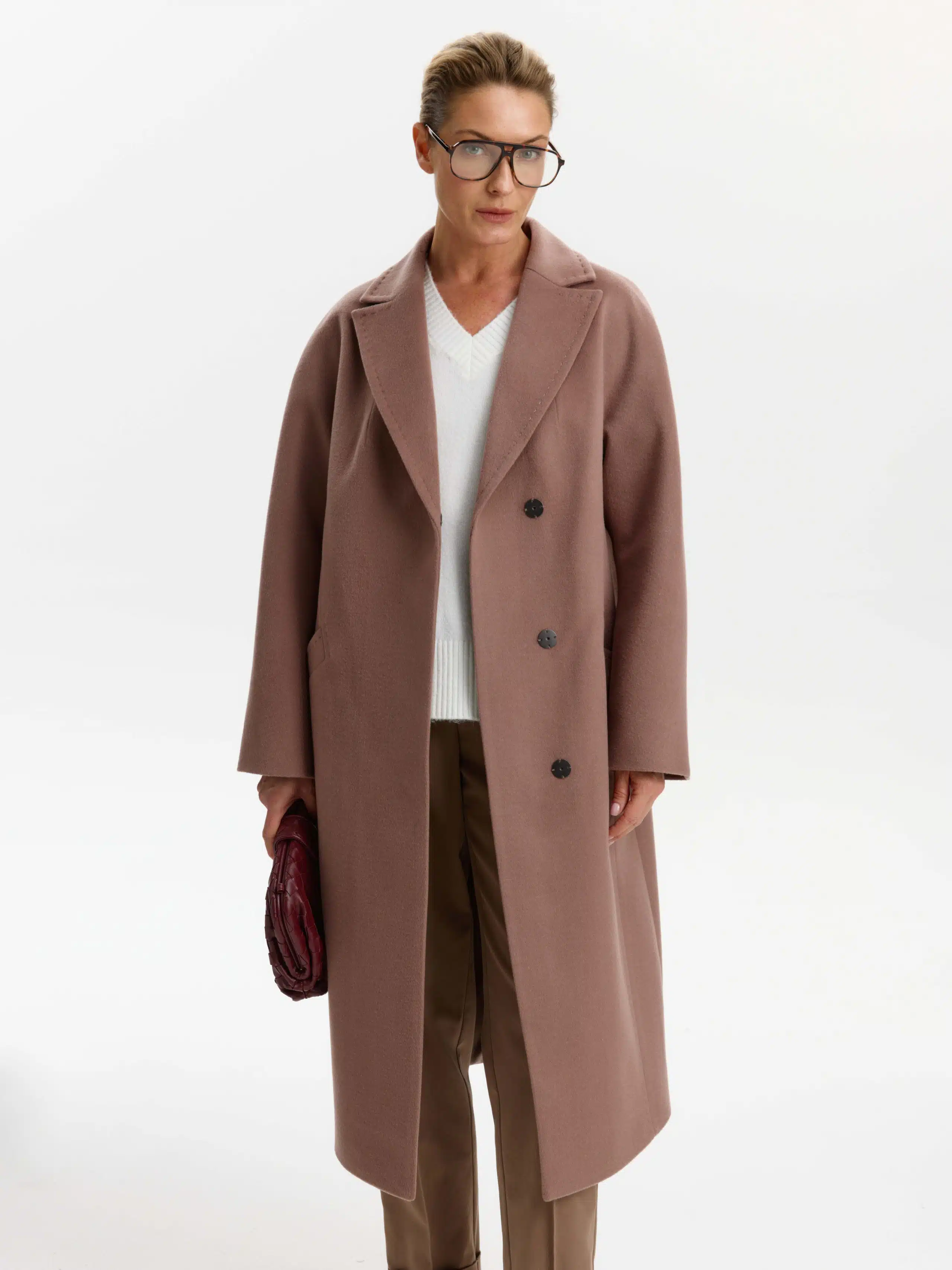 Пальто КМ979 Berta капучино