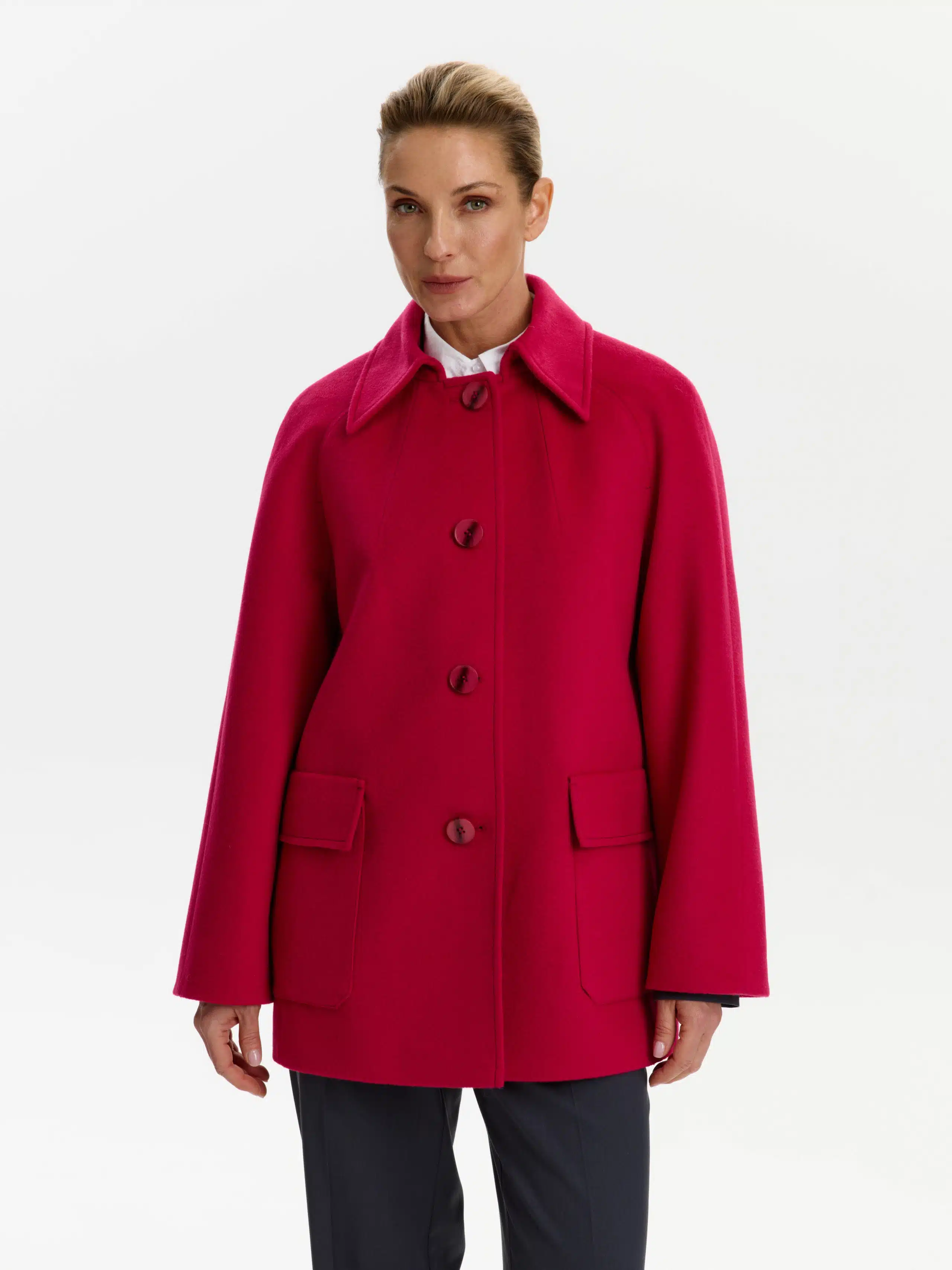 Пальто КМ1167 DS цикламен