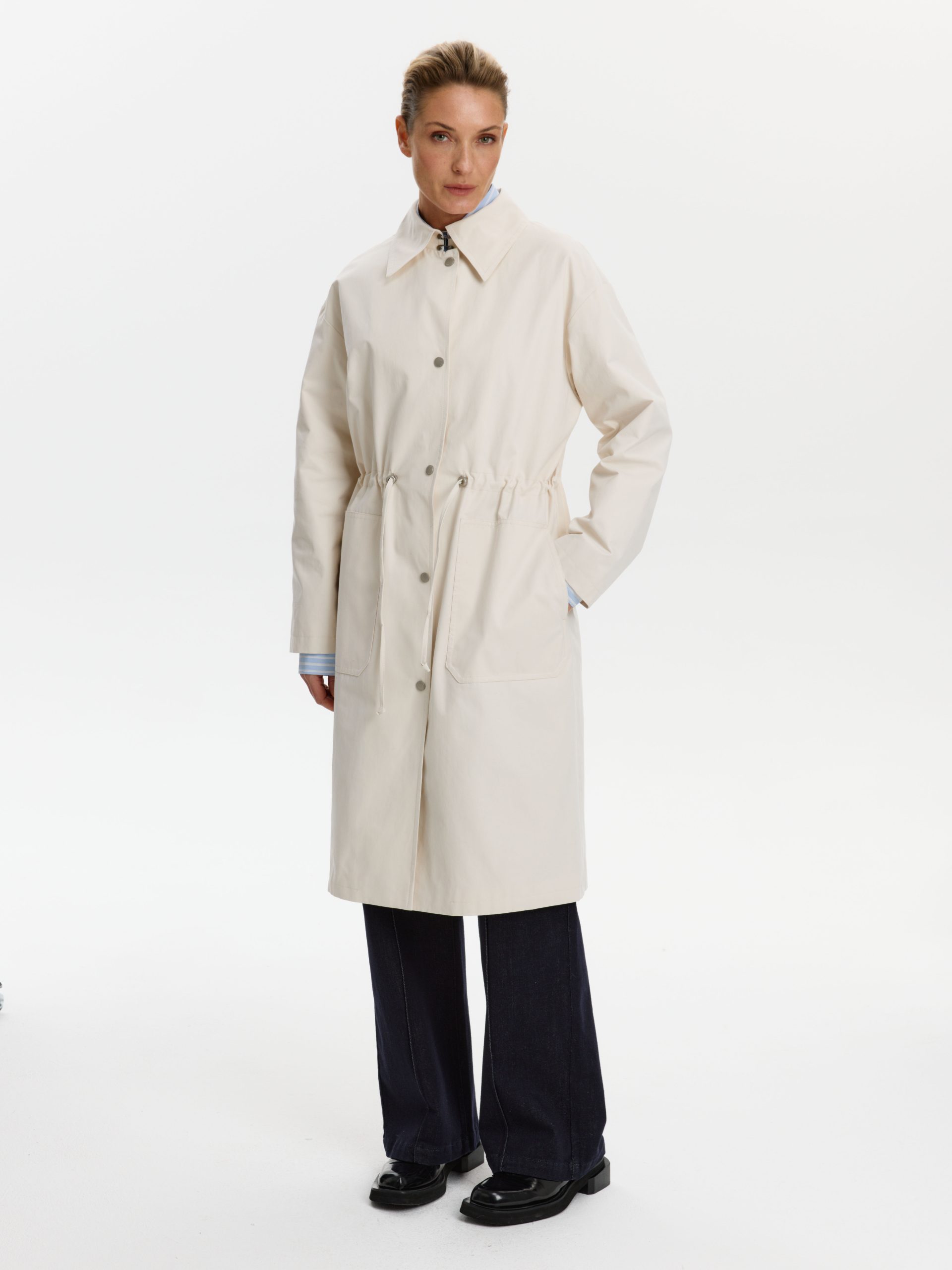 Плащ КМ1258 Dr экрю