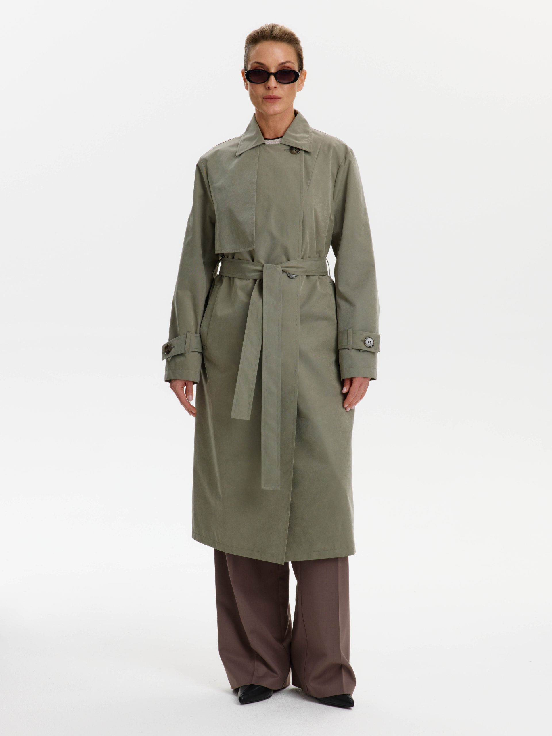 Плащ КМ1266 H шалфей