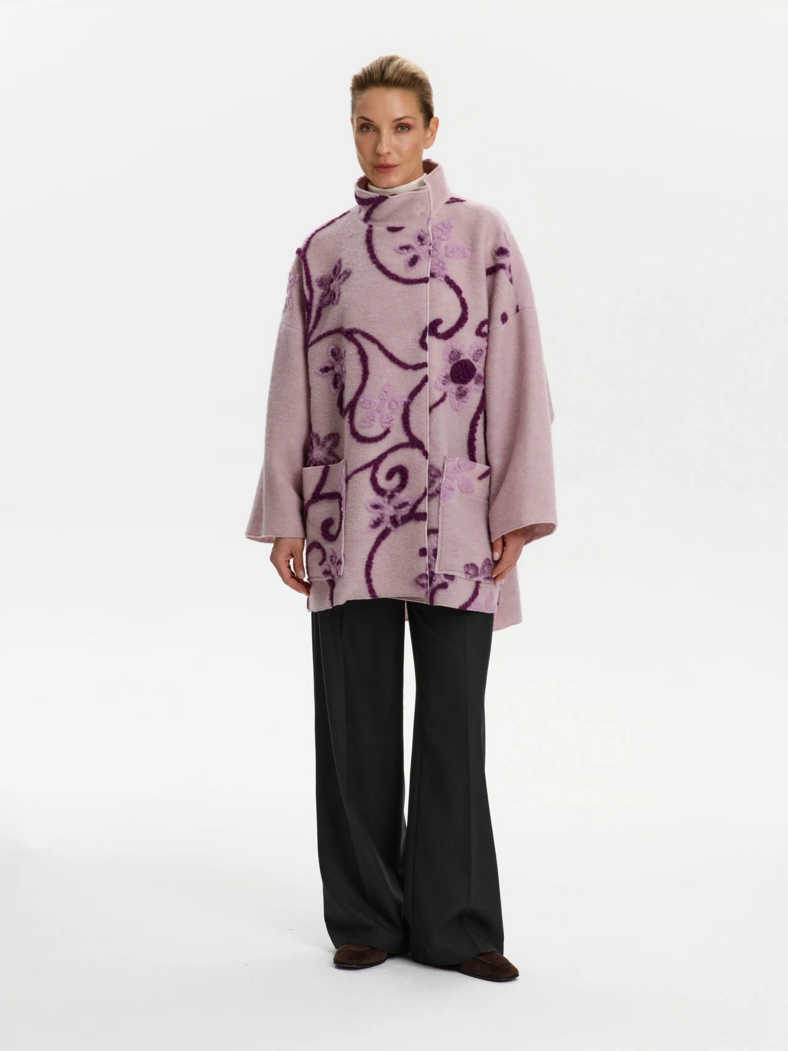 Пальто КМ426-2 Mar розовый