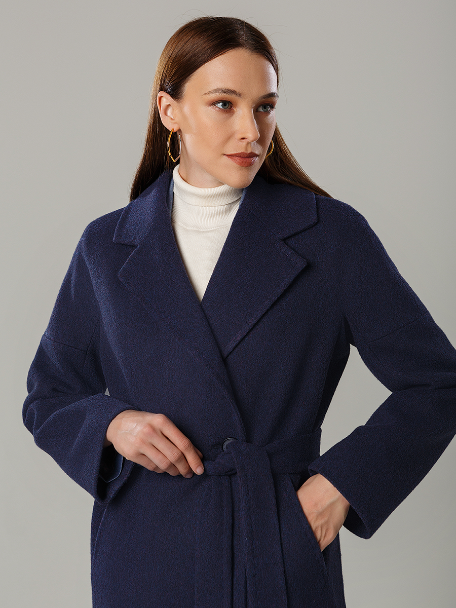 Пальто КМ1008 Q баклажан