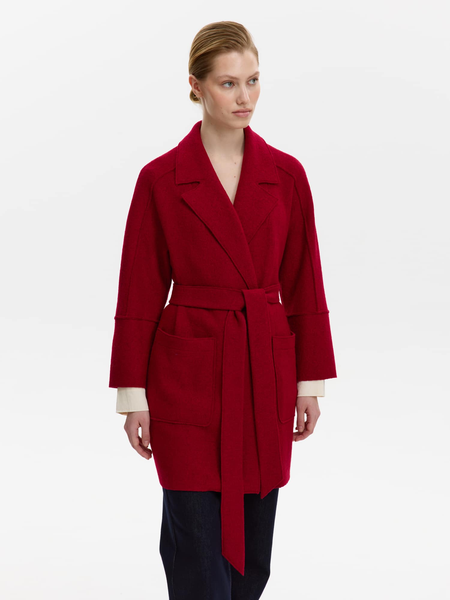 Пальто КМ1069 V вино