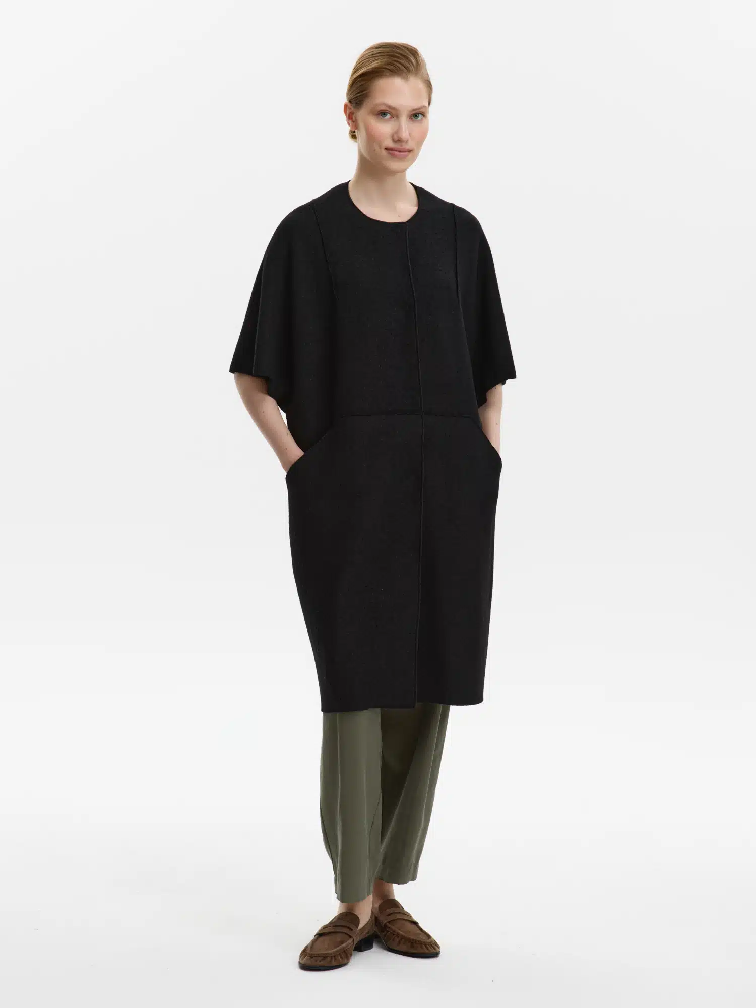 Пальто КМ1318 V черный