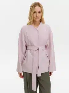 Пальто КМ1340 V пудра