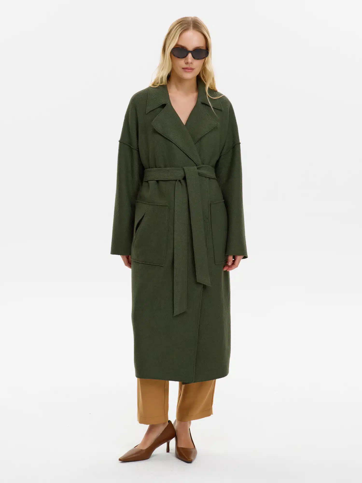 Пальто КМ1339 V можевельник