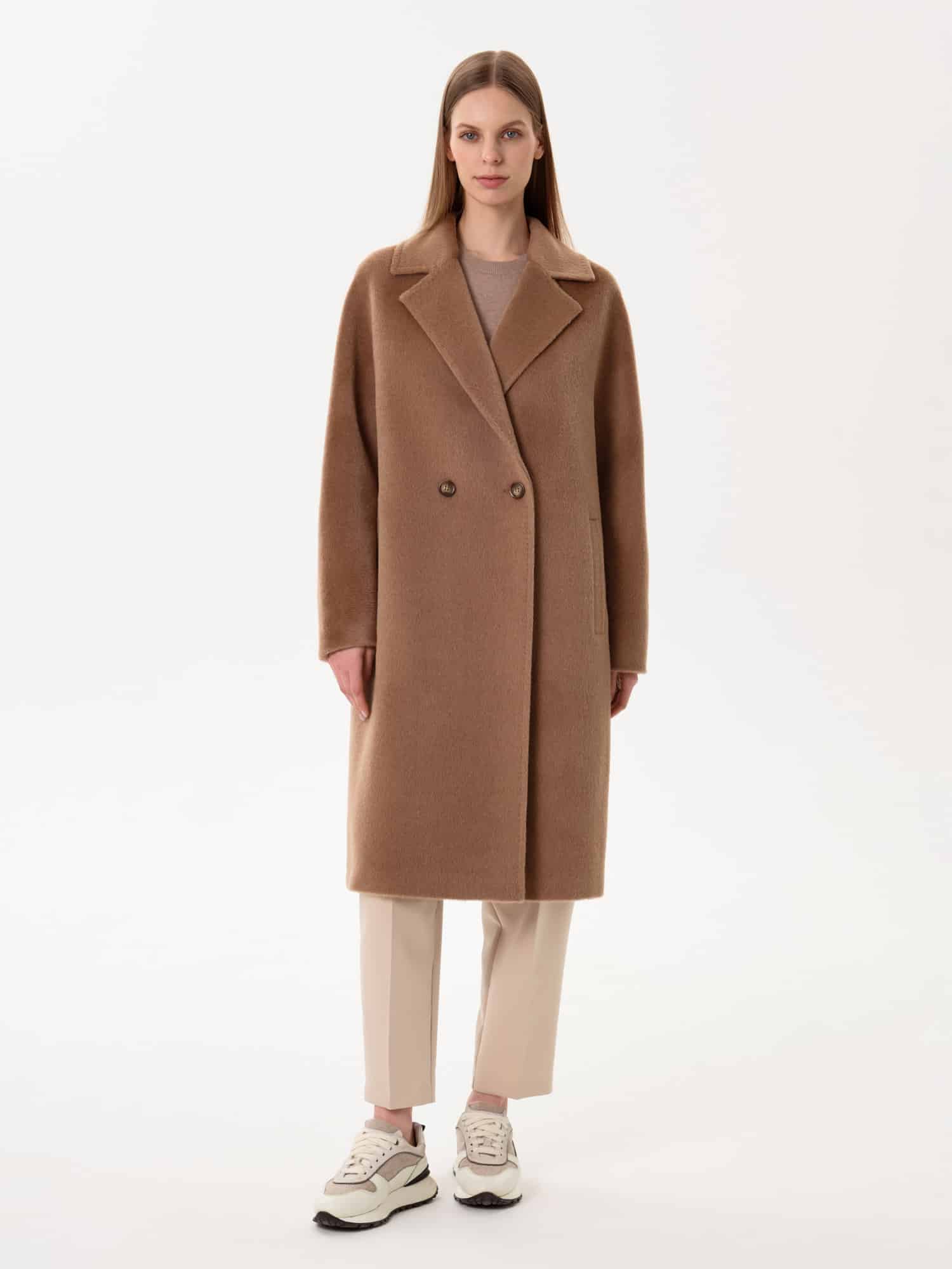 Пальто С 581 LK кэмел