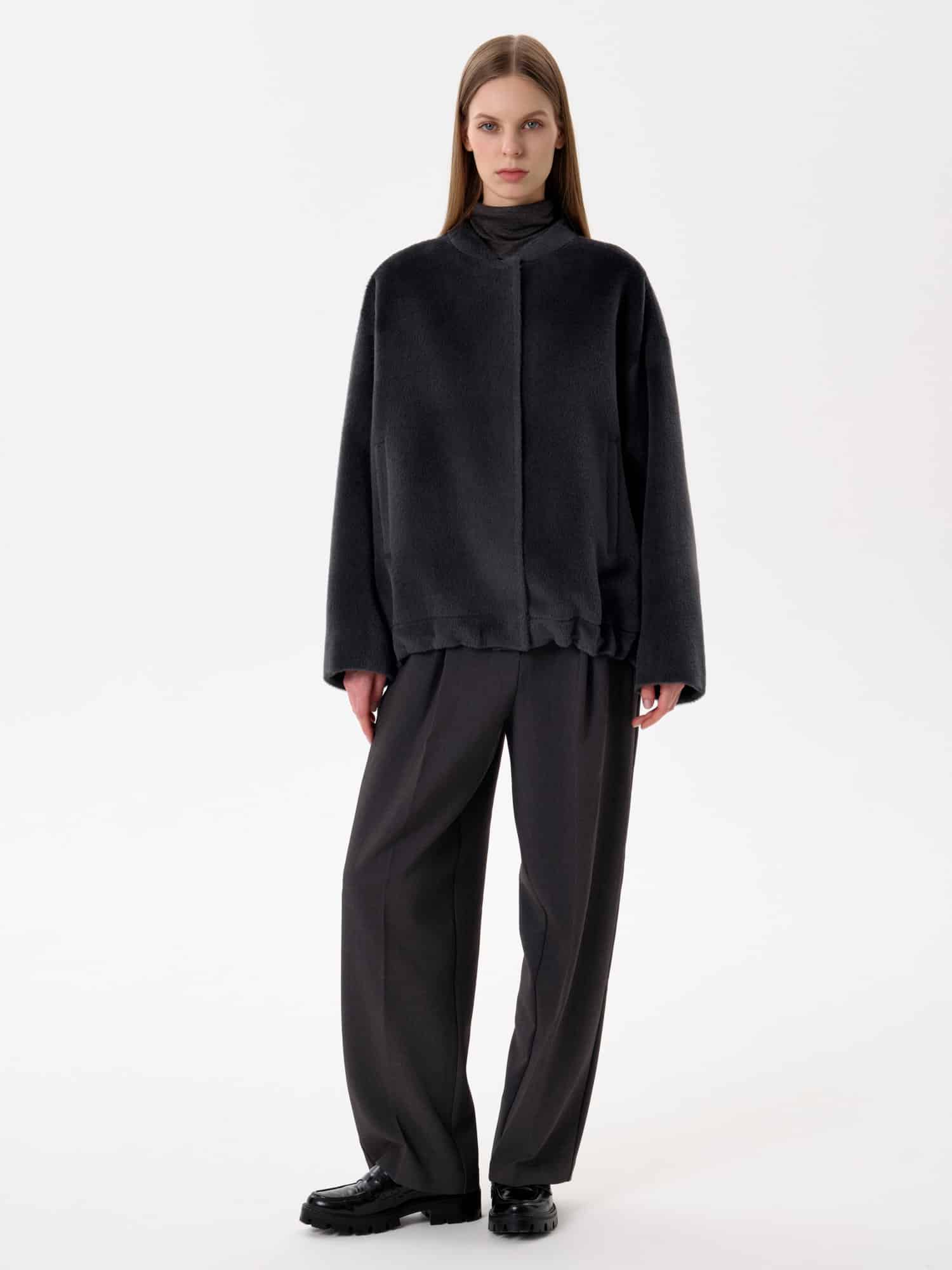 Пальто С 593 LK графит