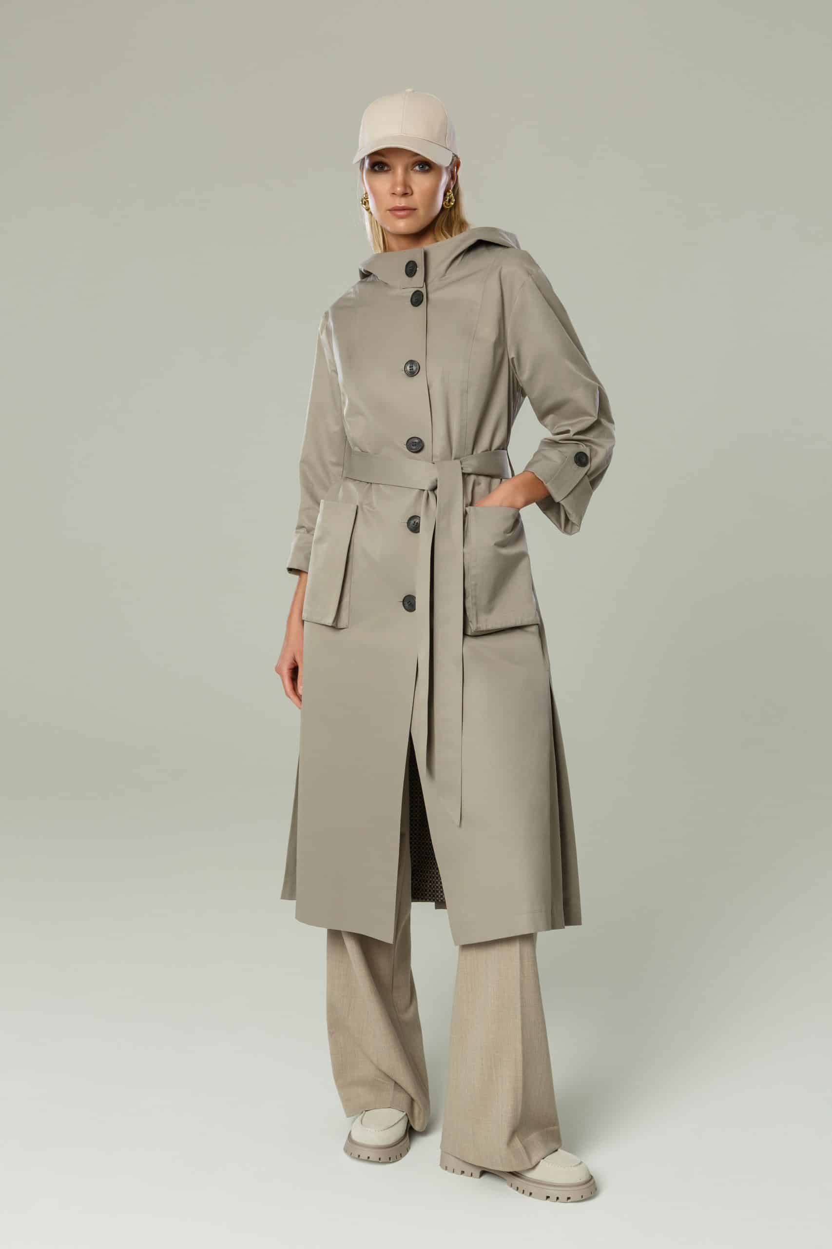 Плащ КМ1119 FB пепельный